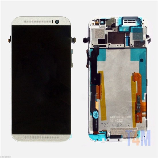 TOUCH+DISPLAY WITH FRAME HTC ONE M7 BRANCO